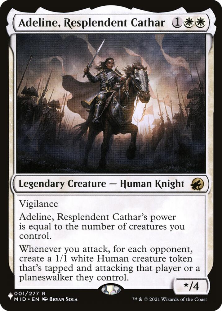 Adeline, Resplendent Cathar (1) [The List Reprints]