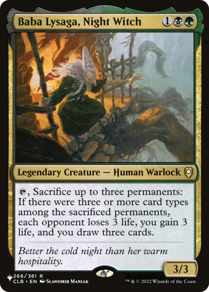 Baba Lysaga, Night Witch (266) [The List Reprints]
