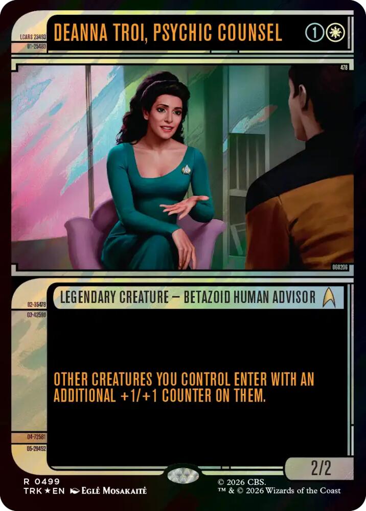 Deanna Troi, Psychic Counsel (Showcase) (Surge Foil) (499) [Star Trek]