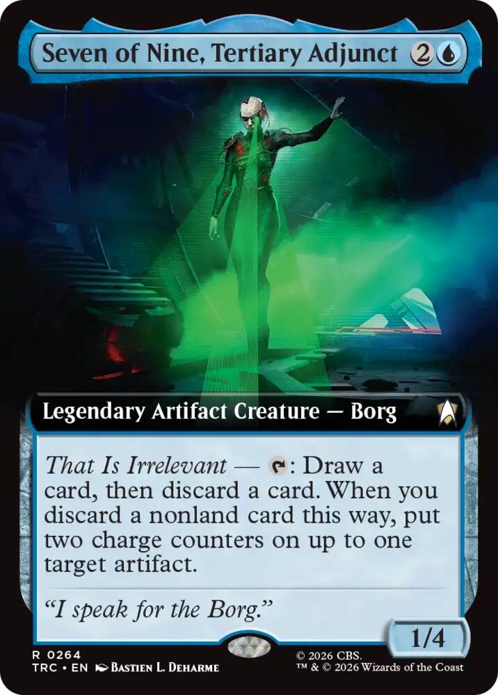 Seven of Nine, Tertiary Adjunct (Extended Art) (264) [Commander: Star Trek]