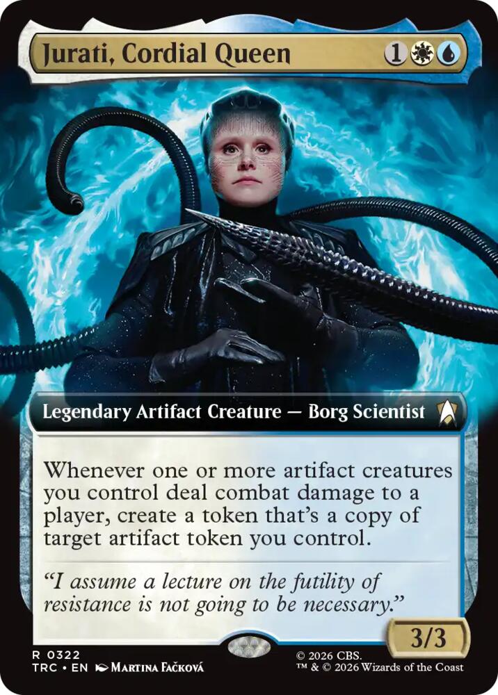Jurati, Cordial Queen (Extended Art) (322) [Commander: Star Trek]