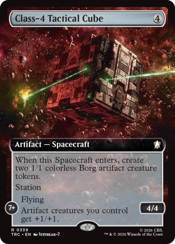 Class-4 Tactical Cube (Extended Art) (339) [Commander: Star Trek]