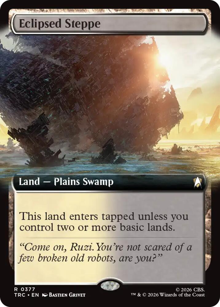 Eclipsed Steppe (Extended Art) (377) [Commander: Star Trek]