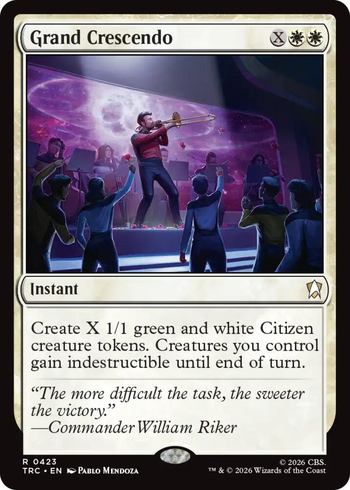 Grand Crescendo (Surge Foil) (423) [Commander: Star Trek]