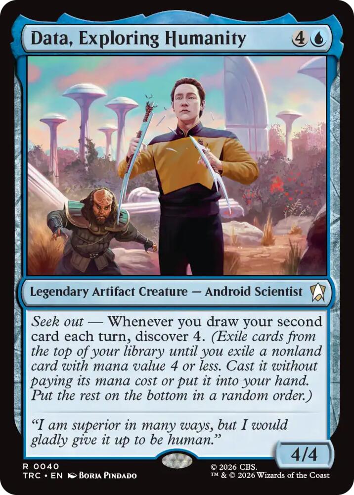 Data, Exploring Humanity (40) [Commander: Star Trek]