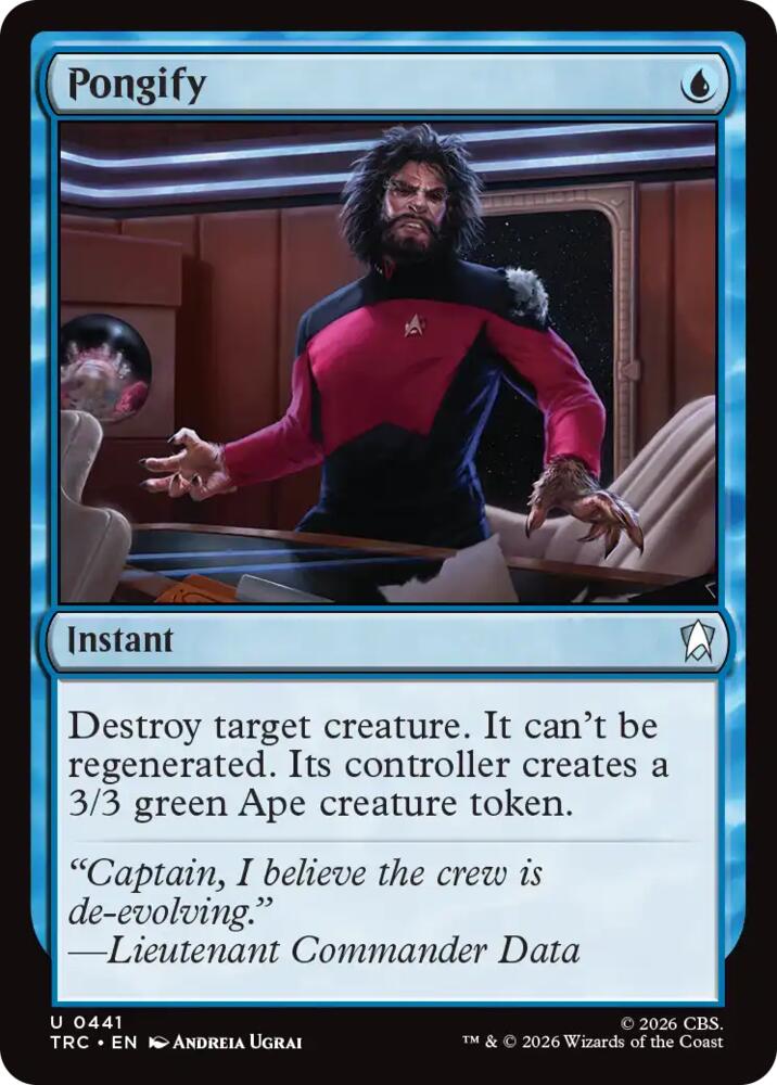 Pongify (Surge Foil) (441) [Commander: Star Trek]
