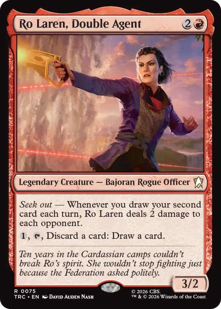 Ro Laren, Double Agent (Surge Foil) (75) [Commander: Star Trek]