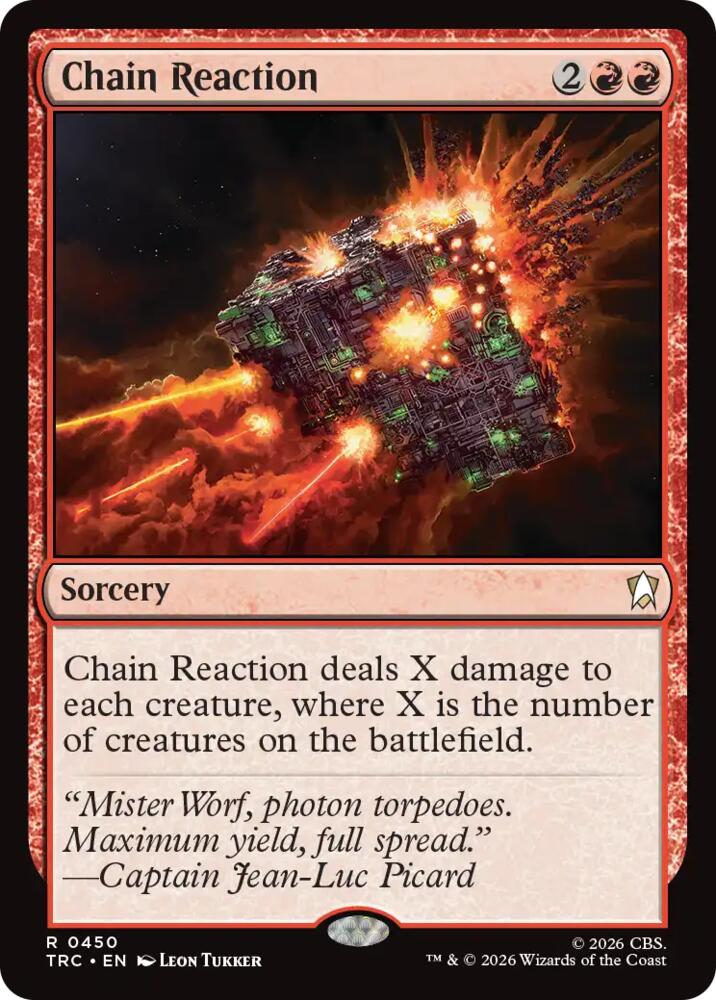 Chain Reaction (Surge Foil) (450) [Commander: Star Trek]