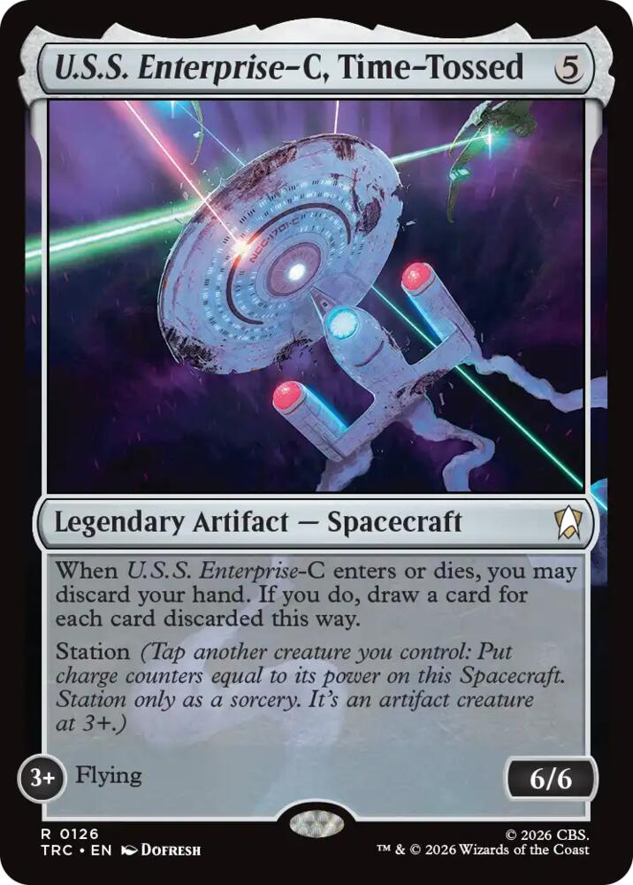 U.S.S. Enterprise-C, Time-Tossed (Surge Foil) (126) [Commander: Star Trek]