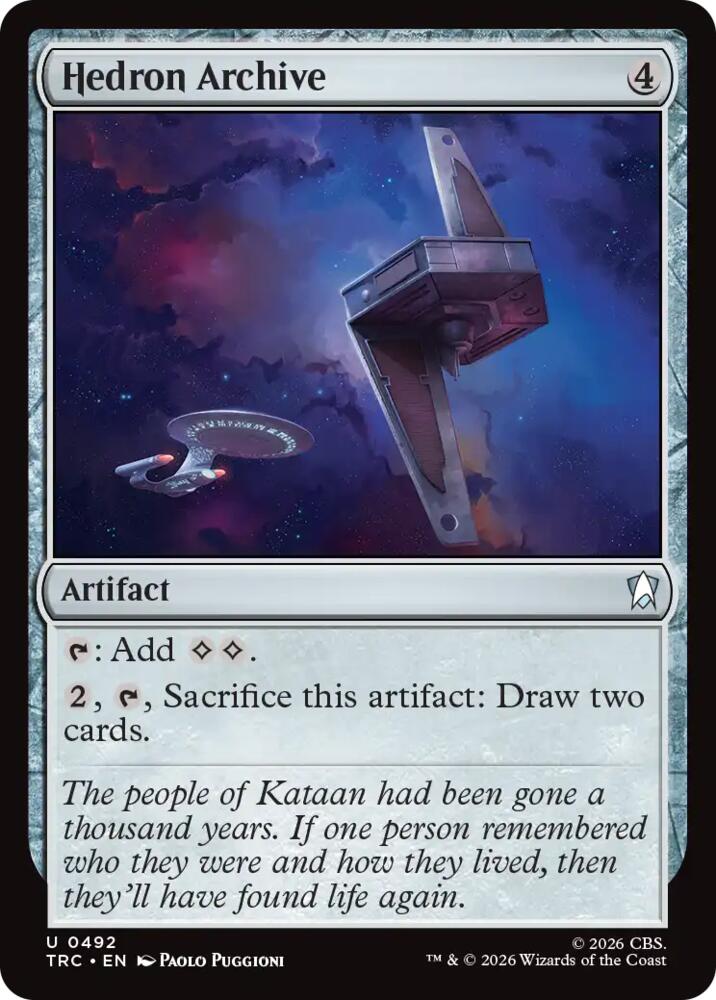 Hedron Archive (Surge Foil) (492) [Commander: Star Trek]