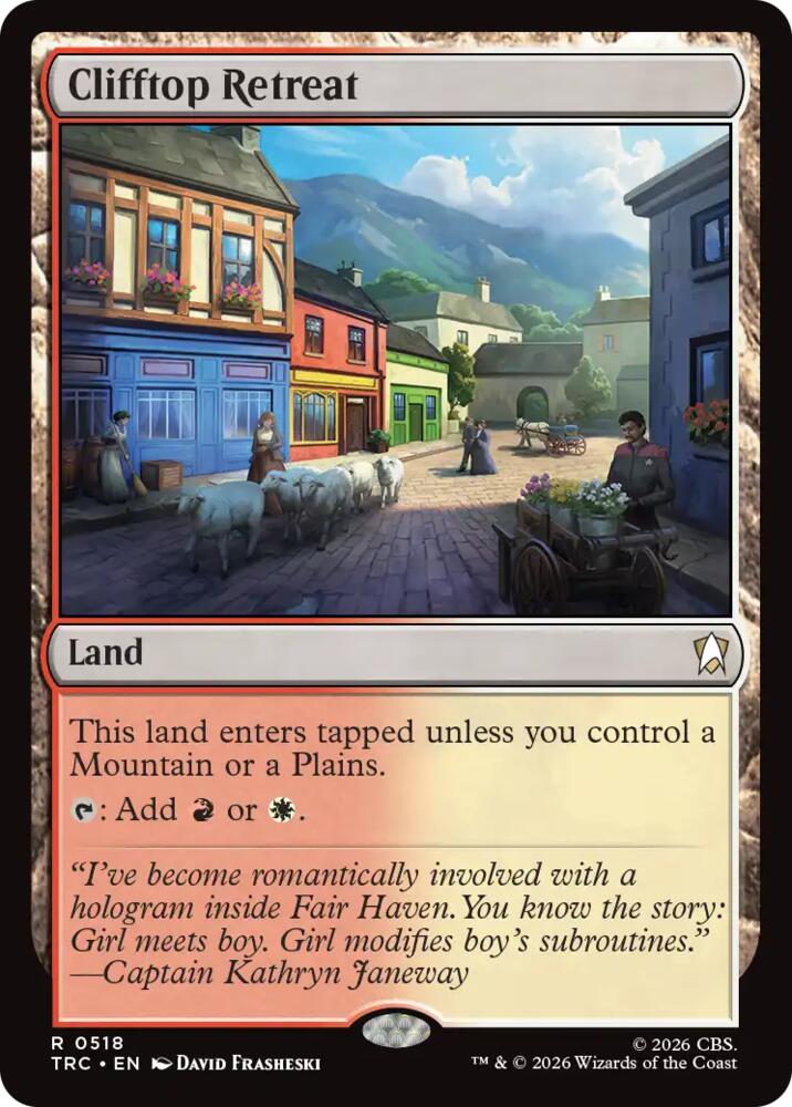 Clifftop Retreat (Surge Foil) (518) [Commander: Star Trek]