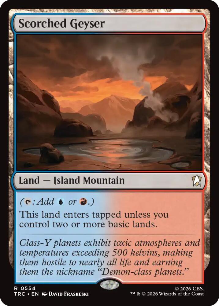Scorched Geyser (Surge Foil) (554) [Commander: Star Trek]