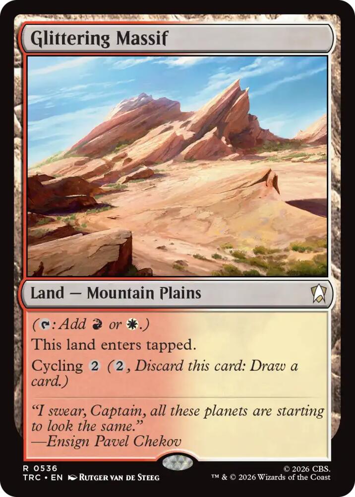 Glittering Massif (Surge Foil) (536) [Commander: Star Trek]