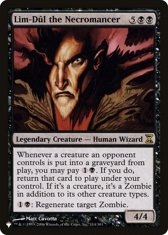 Lim-Dul the Necromancer (114) [The List Reprints]