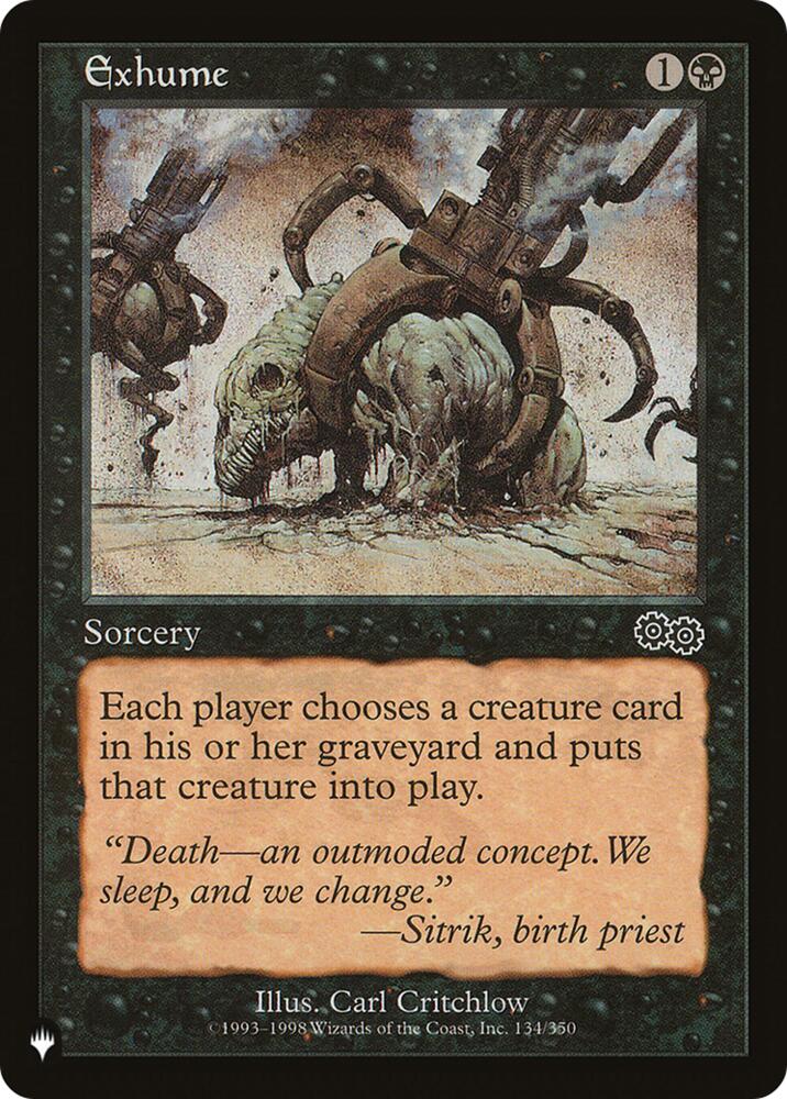 Exhume (134) [The List Reprints]