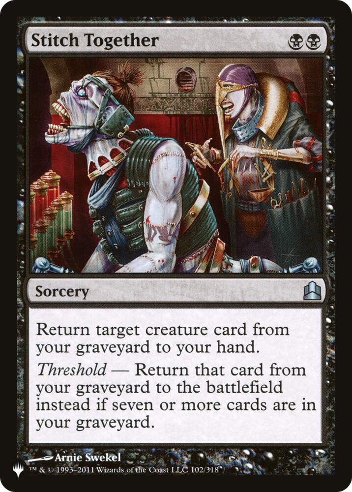 Stitch Together (CMD) (102) [The List Reprints]