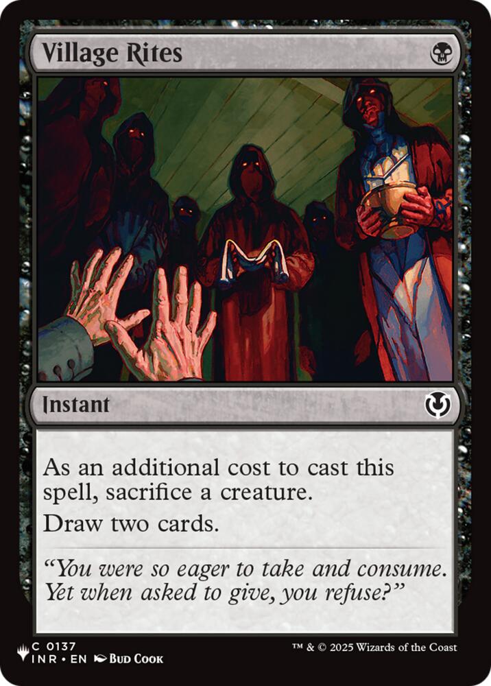 Village Rites (137) [The List Reprints]