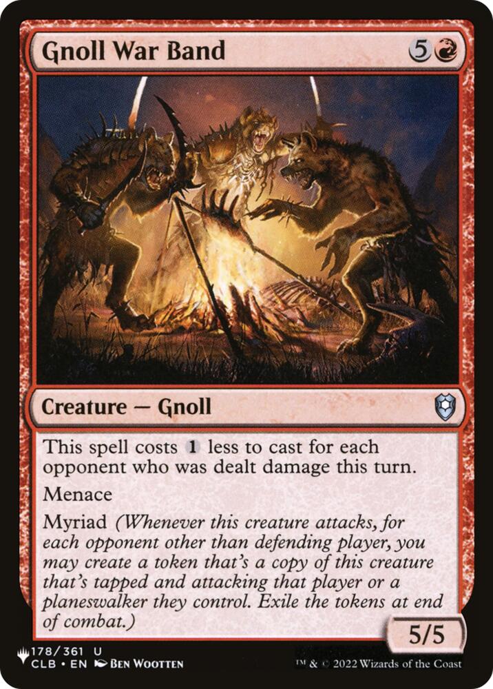 Gnoll War Band (178) [The List Reprints]
