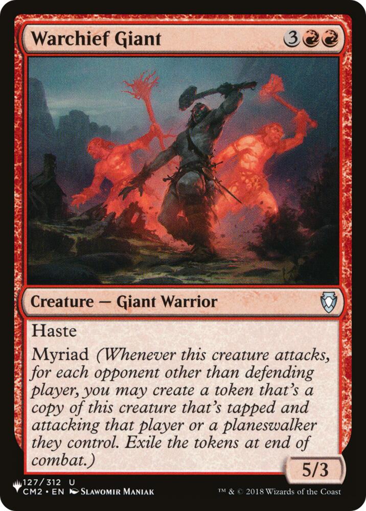 Warchief Giant (CM2) (127) [The List Reprints]