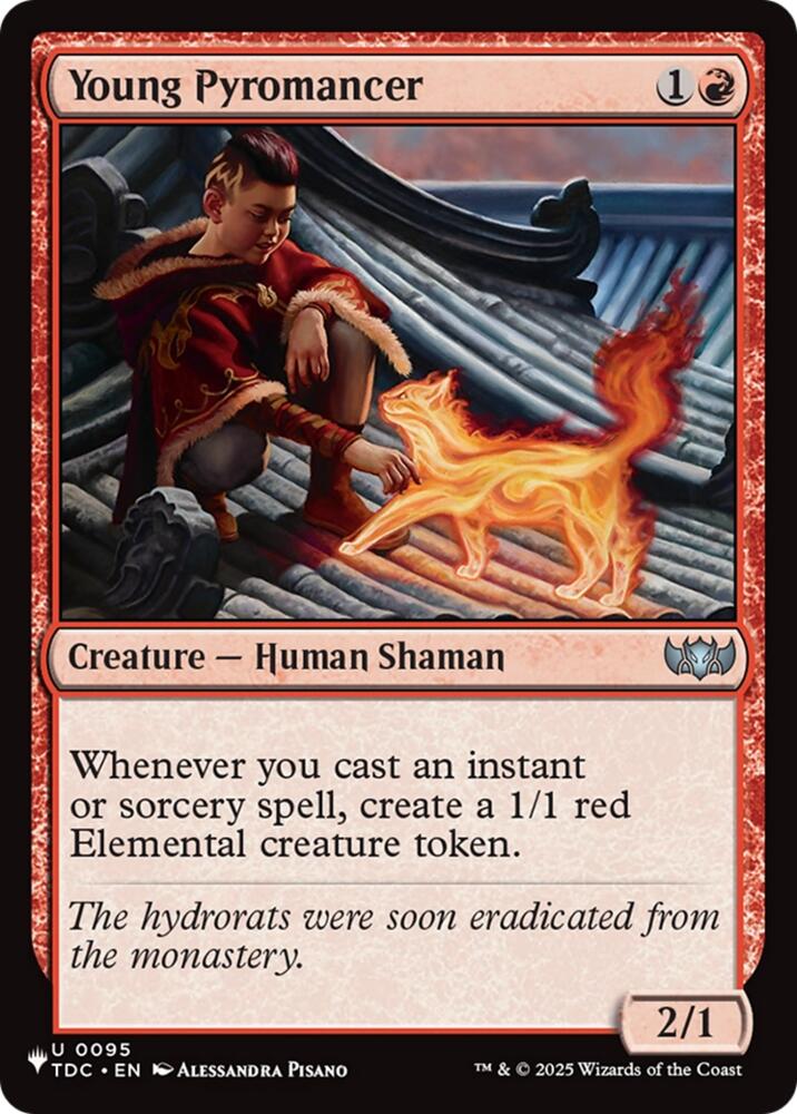 Young Pyromancer (TDC) (95) [The List Reprints]