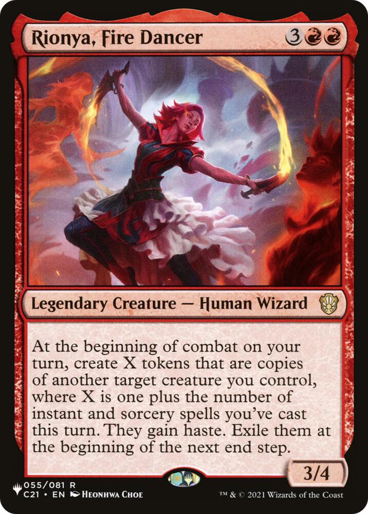 Rionya, Fire Dancer (55) [The List Reprints]