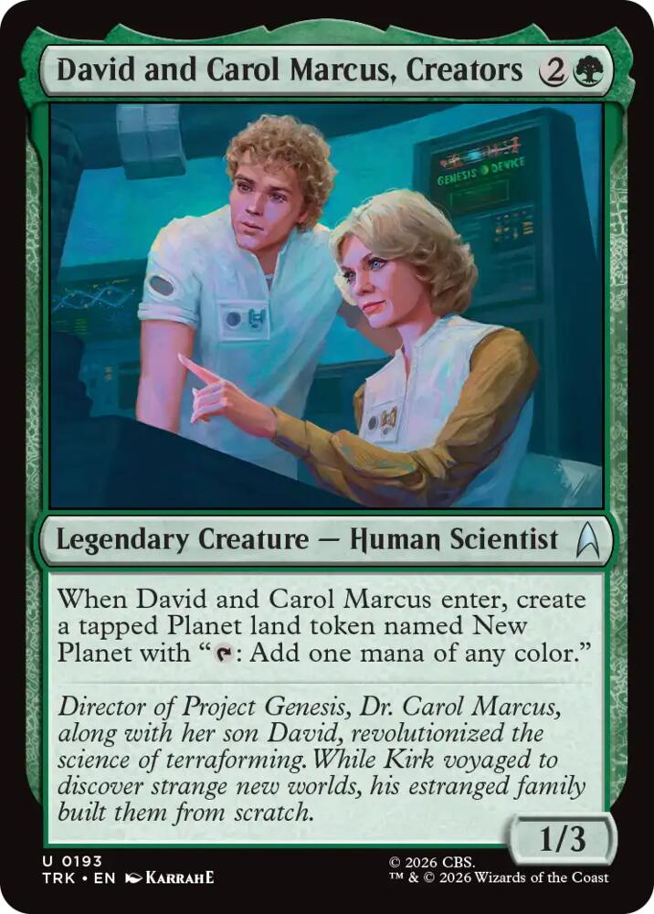 David and Carol Marcus, Creators (193) [Star Trek]