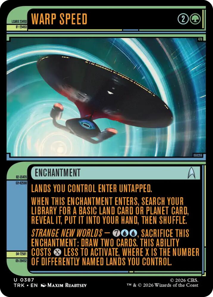 Warp Speed (Showcase) (387) [Star Trek]