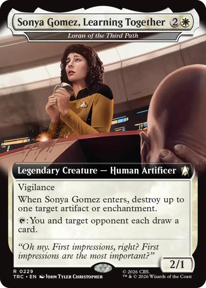 Sonya Gomez, Learning Together - Loran of the Third Path (Extended Art) (229) [Commander: Star Trek]