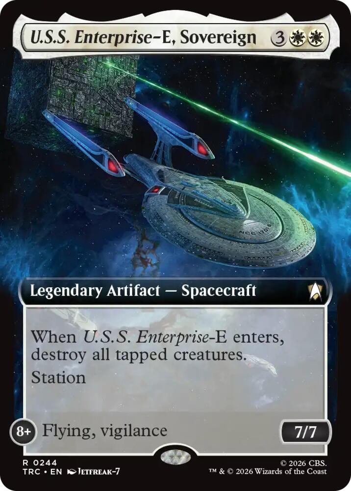 U.S.S. Enterprise-E, Sovereign (Extended Art) (244) [Commander: Star Trek]