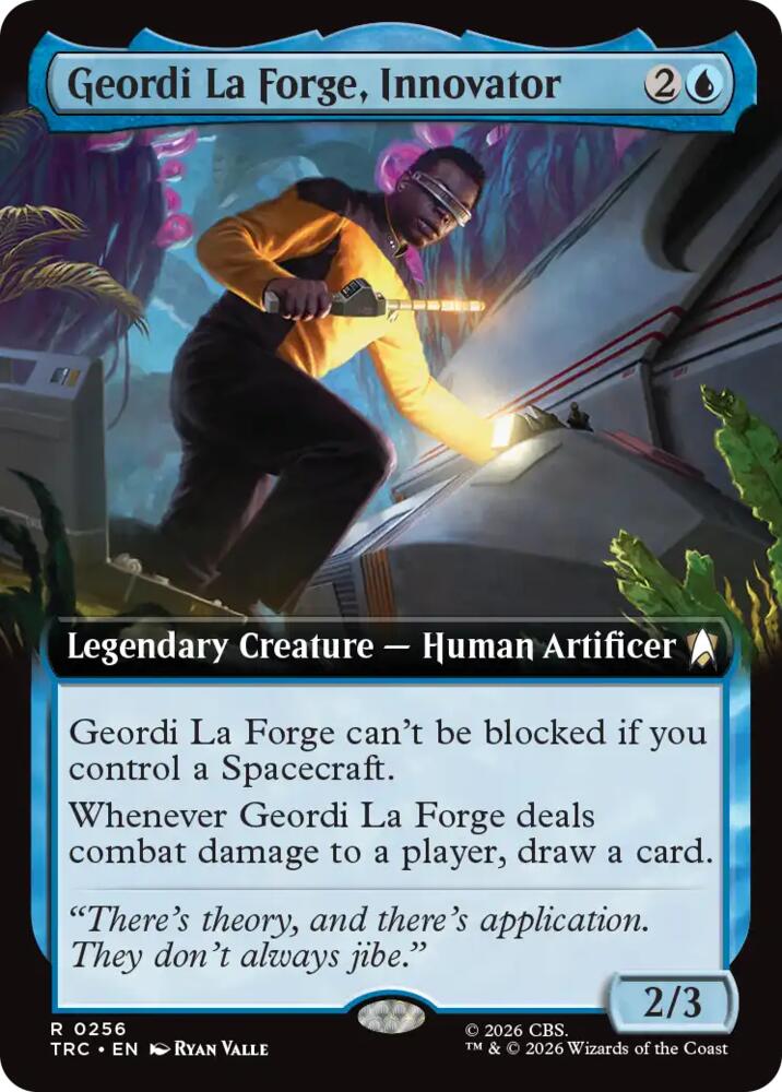 Geordi La Forge, Innovator (Extended Art) (256) [Commander: Star Trek]