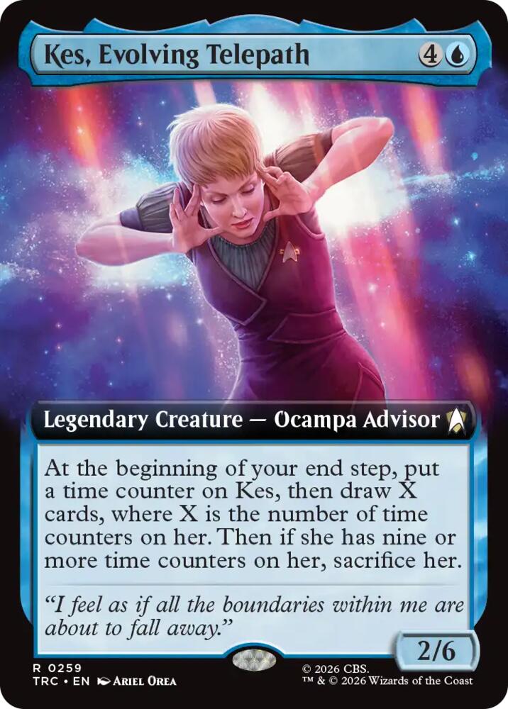 Kes, Evolving Telepath (Extended Art) (259) [Commander: Star Trek]