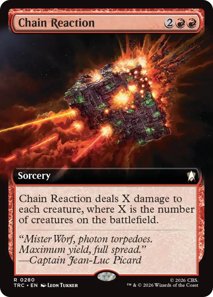 Chain Reaction (Extended Art) (280) [Commander: Star Trek]