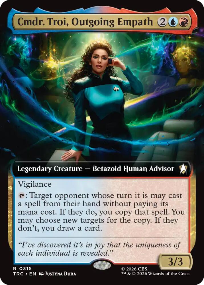 Cmdr. Troi, Outgoing Empath (Extended Art) (315) [Commander: Star Trek]