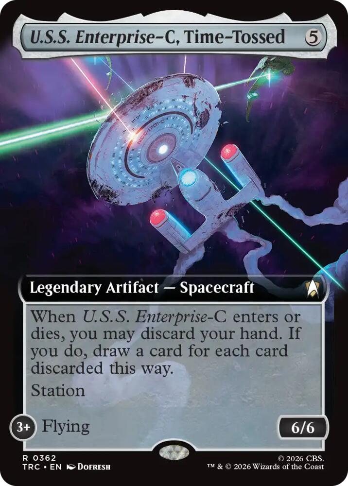 U.S.S. Enterprise-C, Time-Tossed (Extended Art) (362) [Commander: Star Trek]