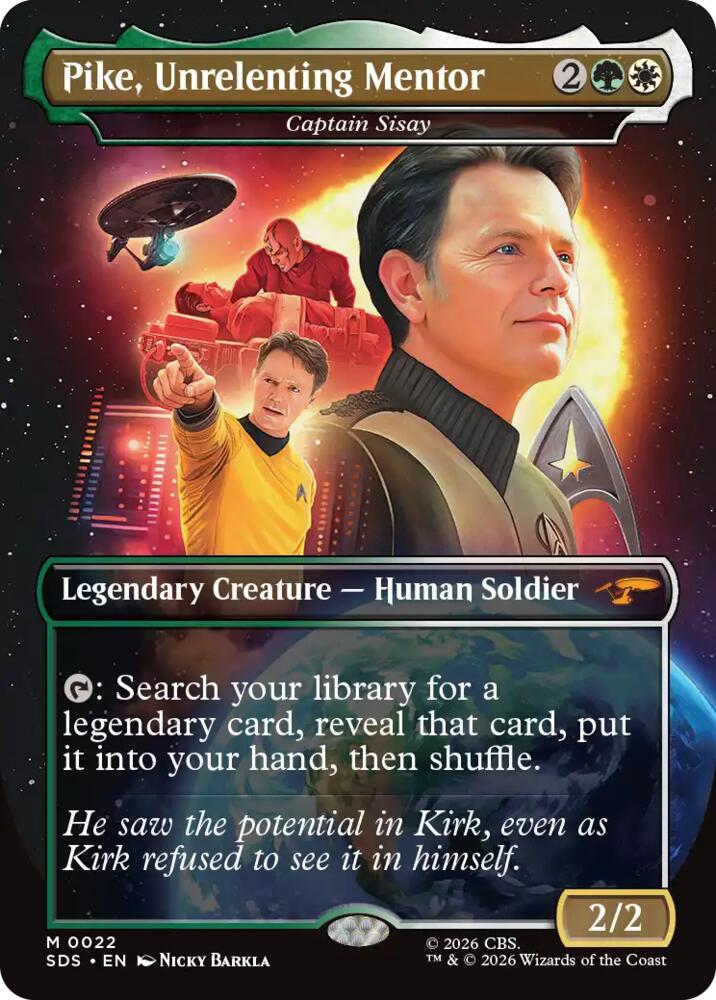Pike, Unrelenting Mentor - Captain Sisay (Borderless) (22) [Star Trek: Stardates]