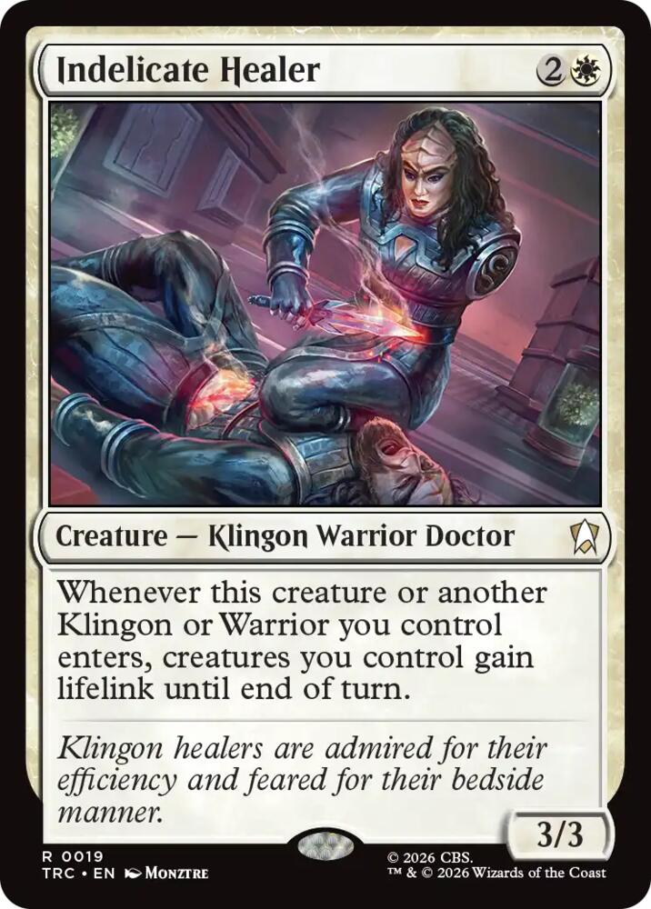 Indelicate Healer (Surge Foil) (19) [Commander: Star Trek]