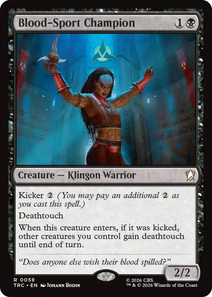 Blood-Sport Champion (Surge Foil) (58) [Commander: Star Trek]