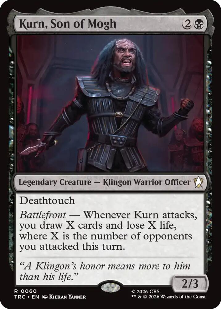 Kurn, Son of Mogh (Surge Foil) (60) [Commander: Star Trek]