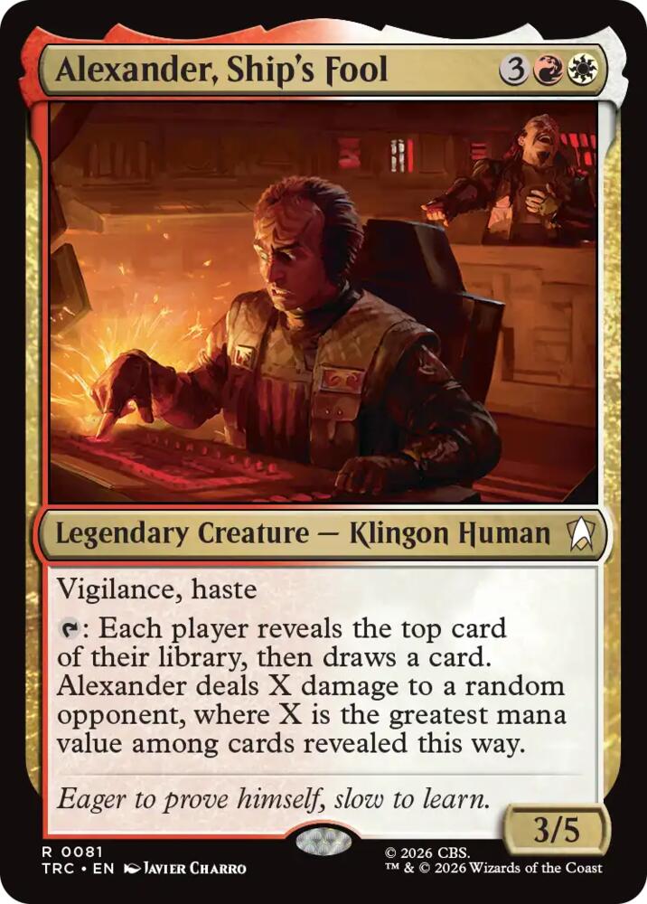 Alexander, Ship's Fool (Surge Foil) (81) [Commander: Star Trek]
