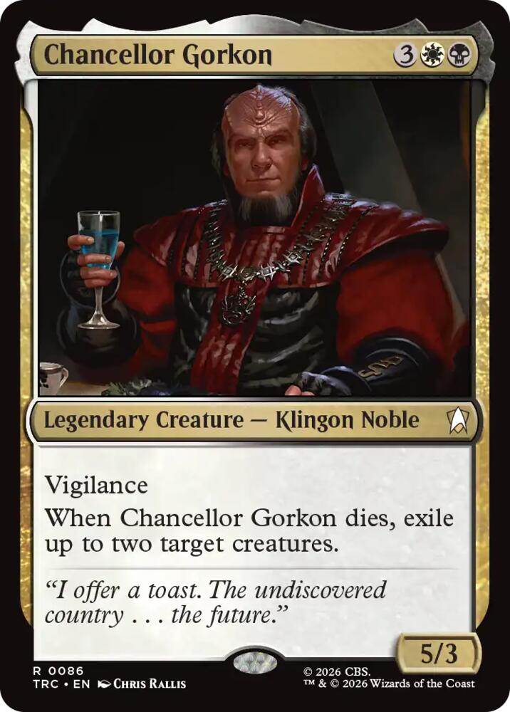 Chancellor Gorkon (Surge Foil) (86) [Commander: Star Trek]