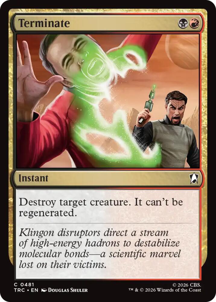 Terminate (Surge Foil) (481) [Commander: Star Trek]