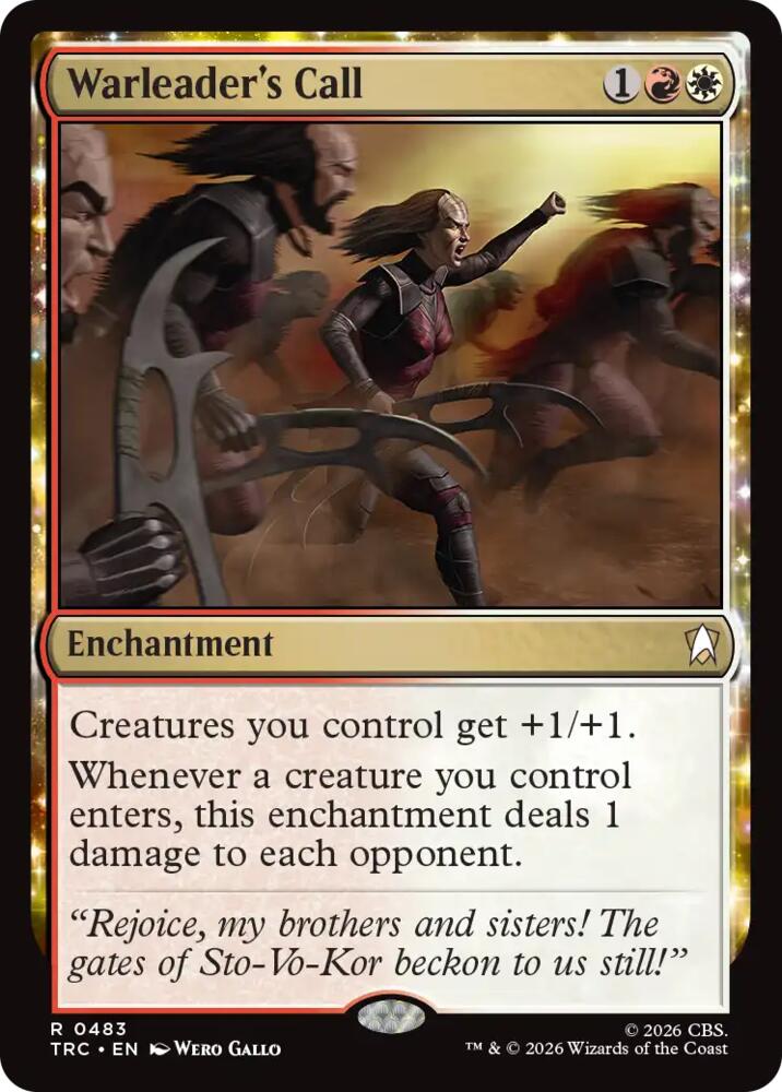 Warleader's Call (Surge Foil) (483) [Commander: Star Trek]