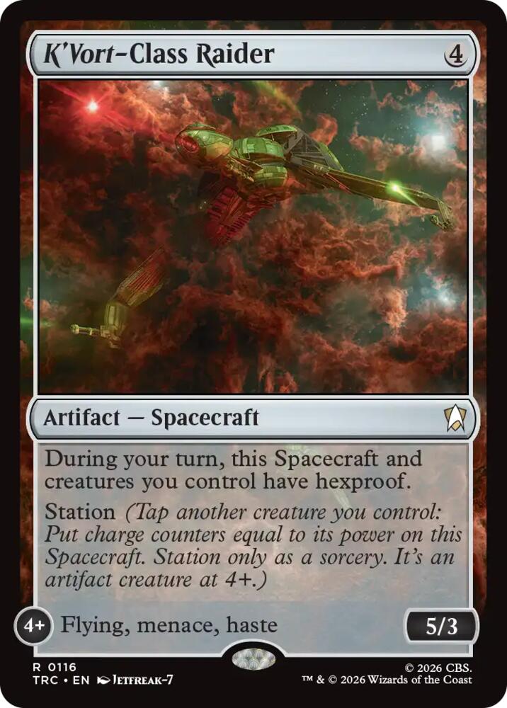 K'Vort-Class Raider (Surge Foil) (116) [Commander: Star Trek]