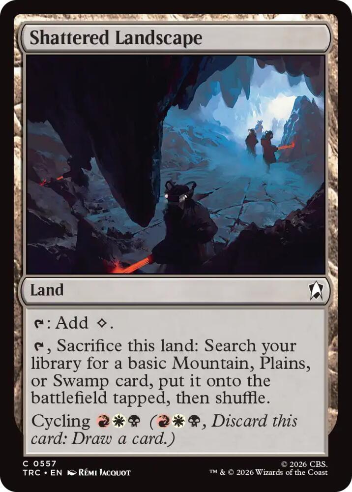 Shattered Landscape (Surge Foil) (557) [Commander: Star Trek]