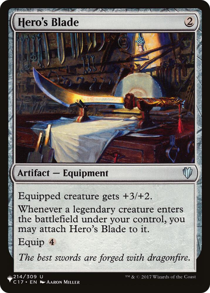 Hero's Blade (214) [The List Reprints]