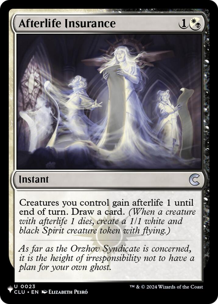 Afterlife Insurance (23) [The List Reprints]