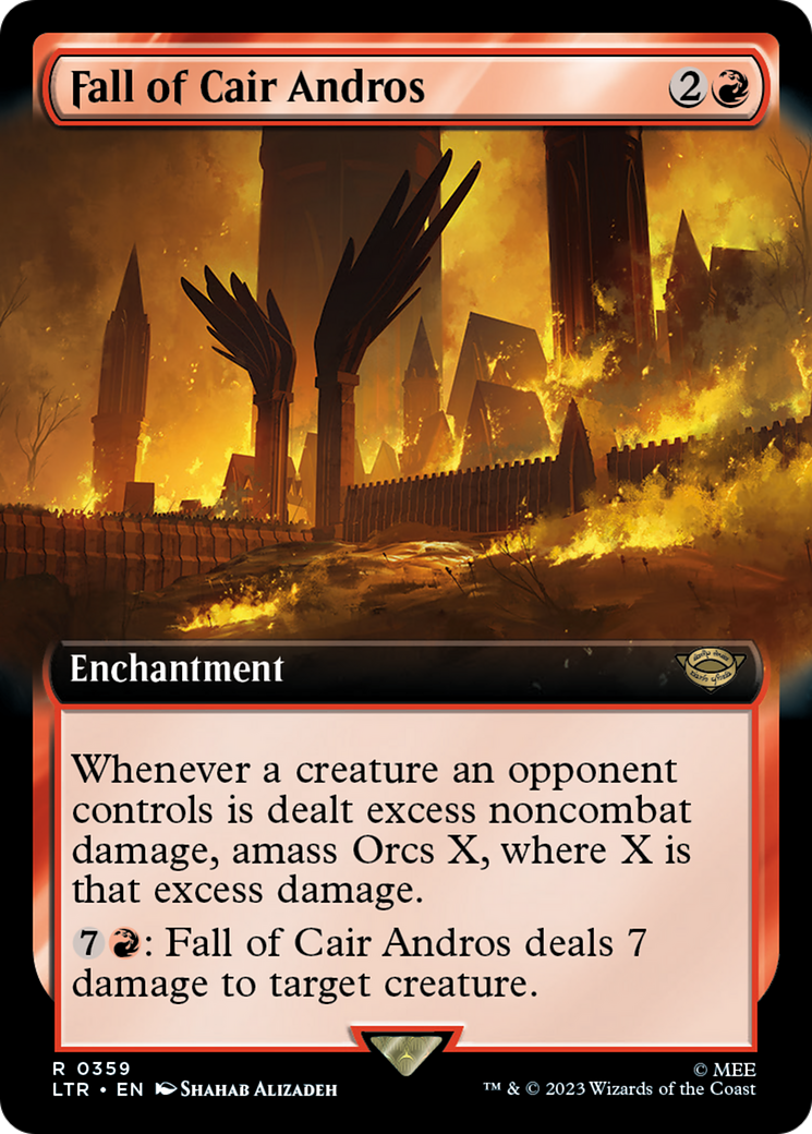 Fall of Cair Andros (Extended Art) (LTR-359) - The Lord of the Rings: Tales of Middle-earth: (Extended Art)