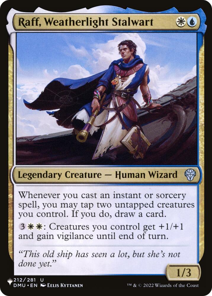 Raff, Weatherlight Stalwart (212) [The List Reprints]