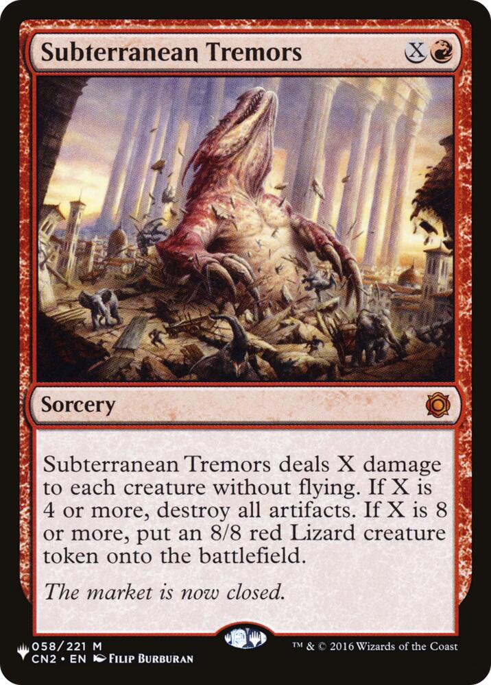 Subterranean Tremors (58) [The List Reprints]