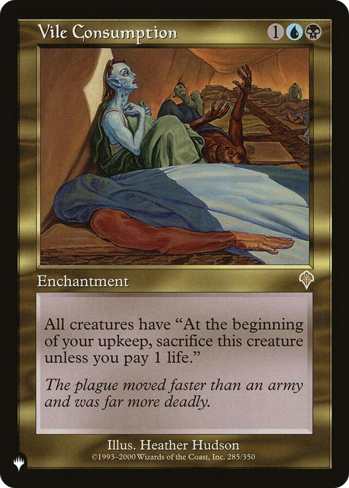 Vile Consumption (285) [The List Reprints]